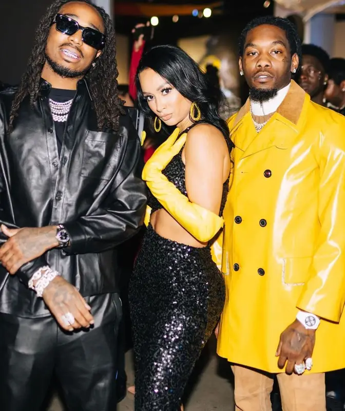 Quavo outfit in Marni, Bottega Veneta, and Louis Vuitton, 2022