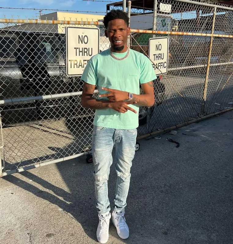BlocBoy JB outfit in Balenciaga, Ksubi, and Jordan, 2022
