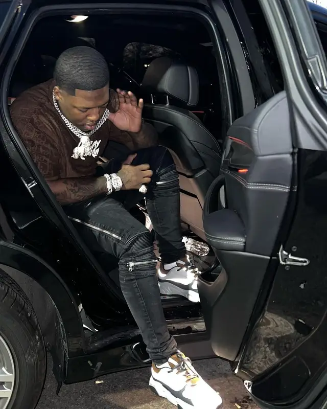 Lil Zay Osama outfit in Dior and Amiri, 2022