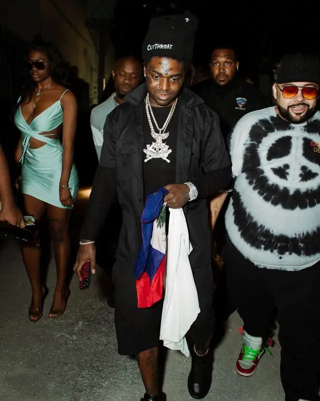 Kodak Black outfit in Sniper Gang Apparel, 2022