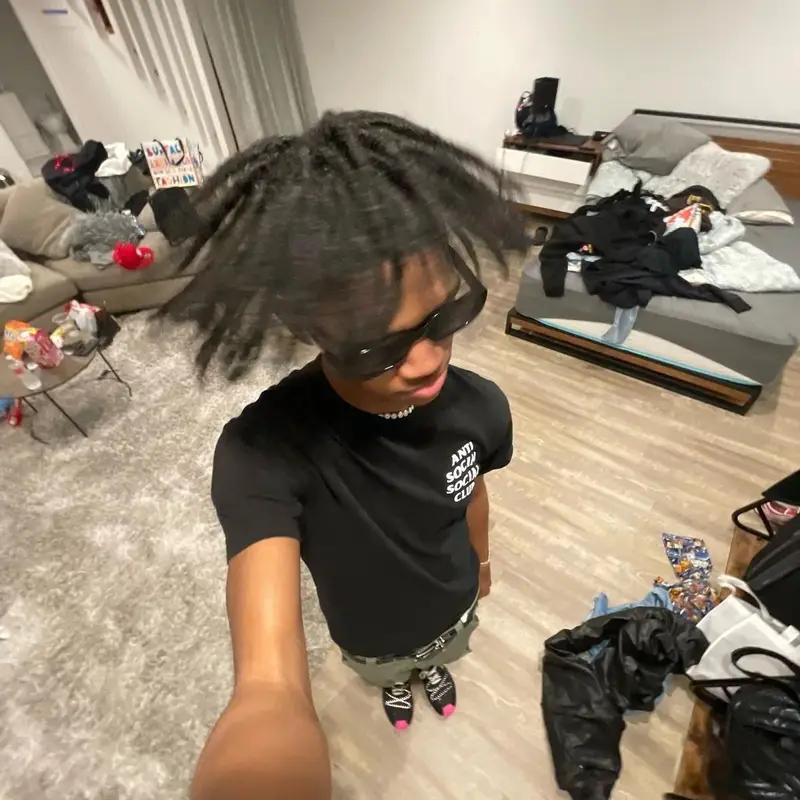 Lil Keel outfit in Anti Social Social Club, Nike, and Adidas, 2022