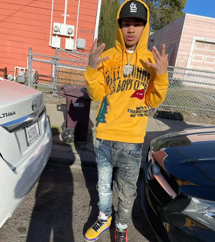 30 Deep Grimeyy outfit in Billionaire Boys Club, Jordan, and Louis Vuitton, 2022