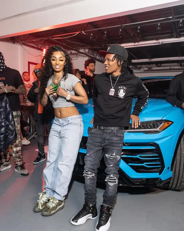 B Lovee outfit in Dior, Amiri, and Louis Vuitton, 2022