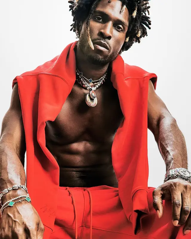 Saint JHN outfit in Jordan and Nike, 2022