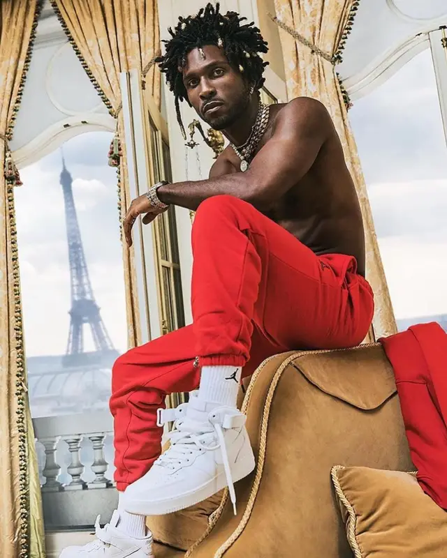 Saint JHN outfit in Jordan and Nike, 2022