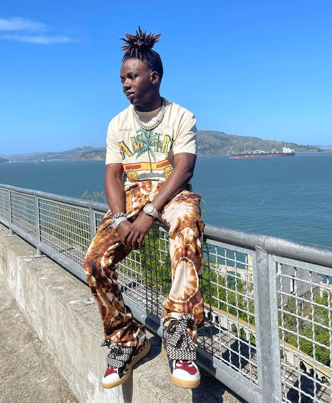 Jackboy outfit in Amiri and Lanvin, 2022