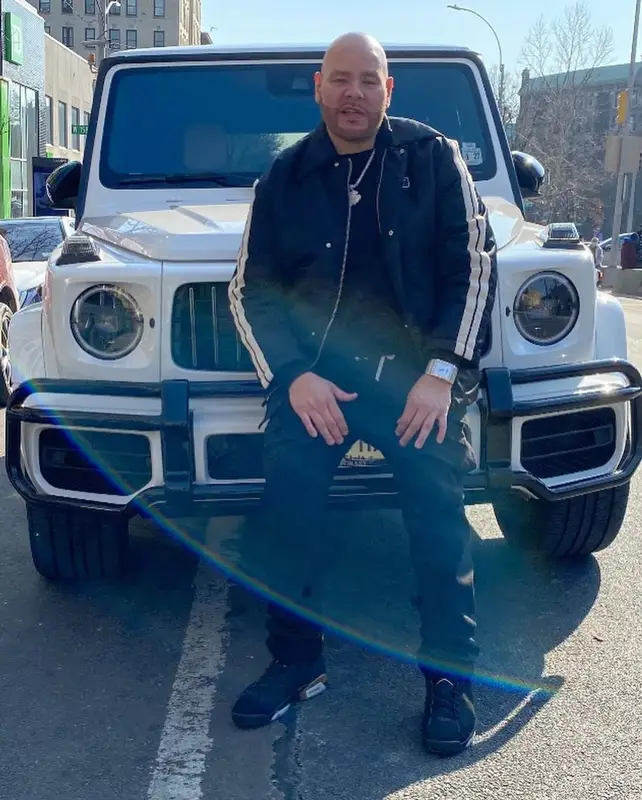 Fat Joe outfit in Palm Angels, Rick Owens, and Jordan, 2022