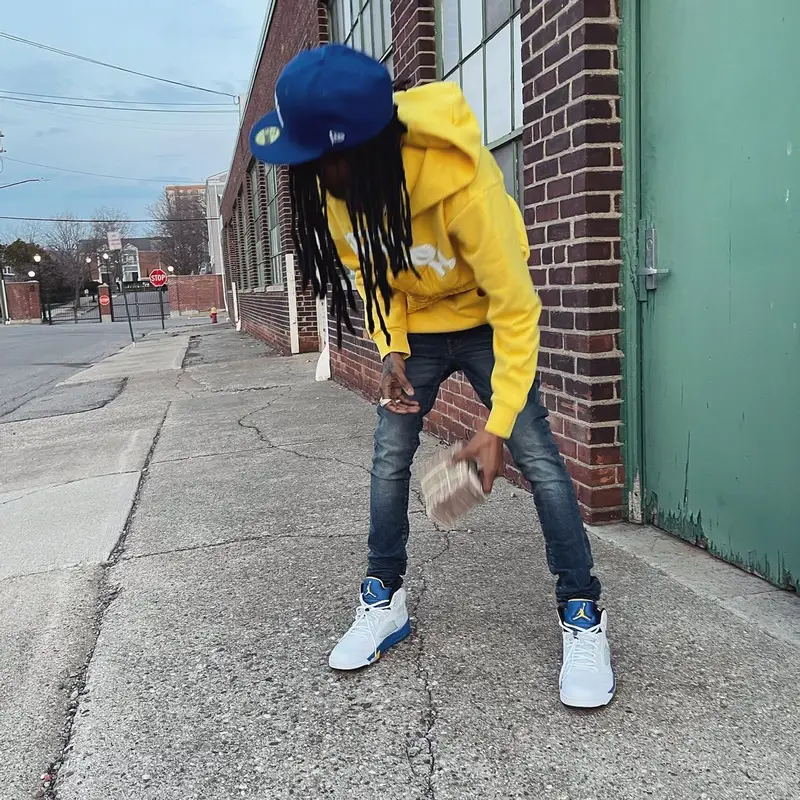 Baby Smoove outfit in Young Thug Merch, New Era, and Spider Worldwide, 2022