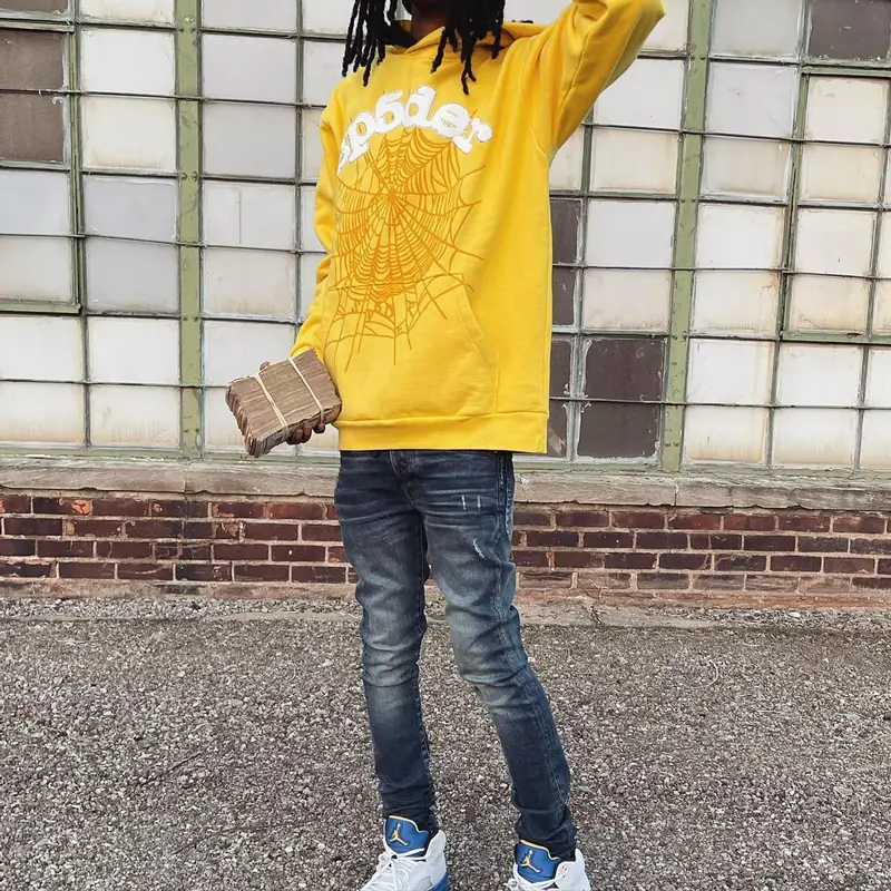Baby Smoove outfit in Young Thug Merch, New Era, and Spider Worldwide, 2022