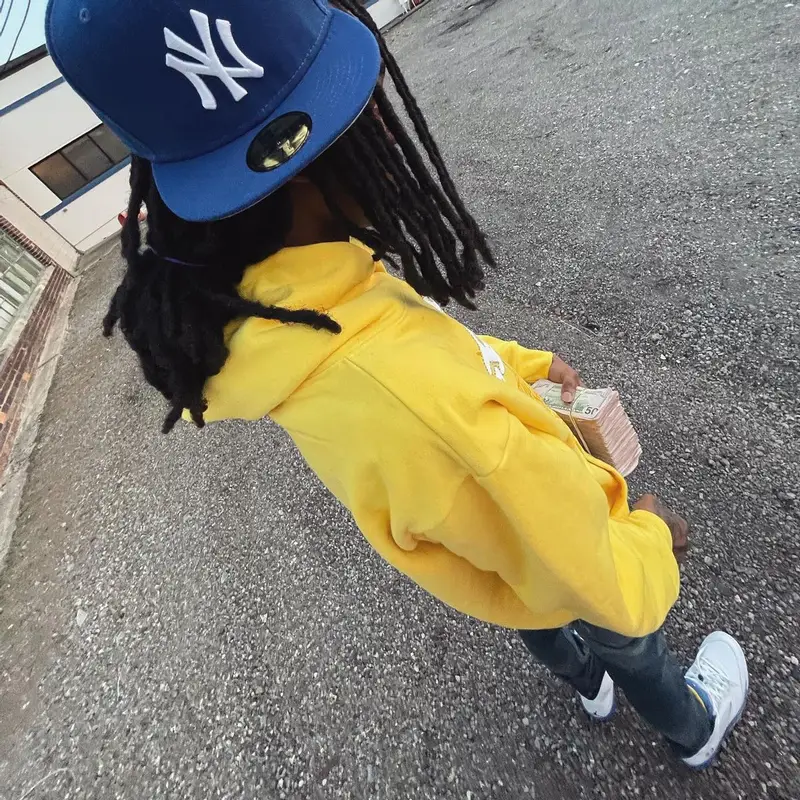 Baby Smoove outfit in Young Thug Merch, New Era, and Spider Worldwide, 2022