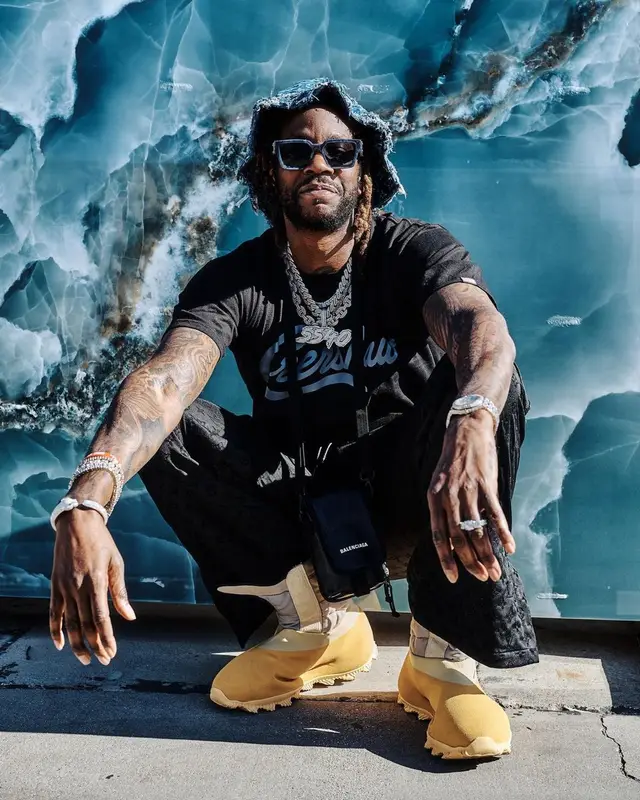 2 Chainz outfit in NBA, Balenciaga, and Louis Vuitton, 2022