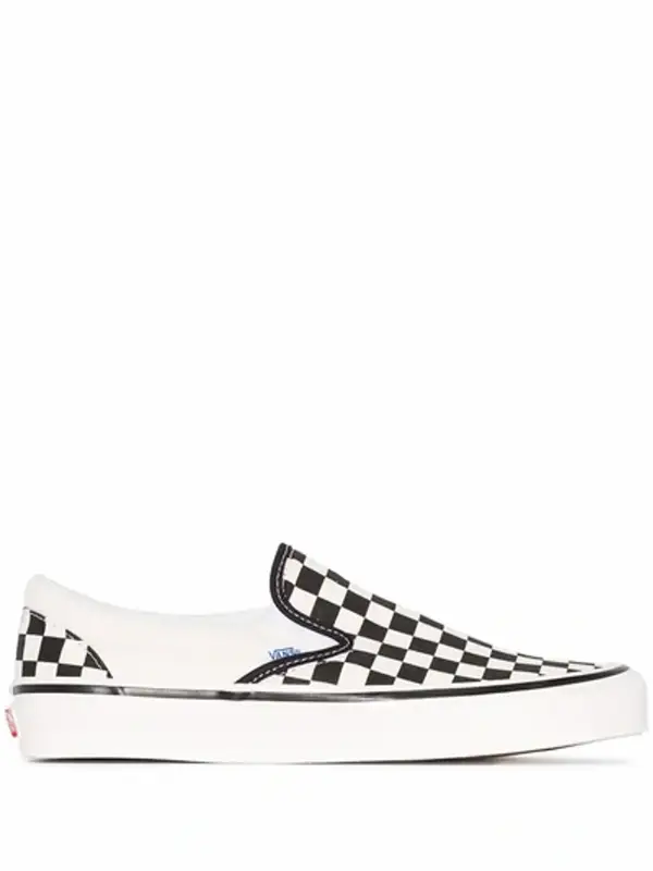 Vans Checkered 98 Sneakers In White $75