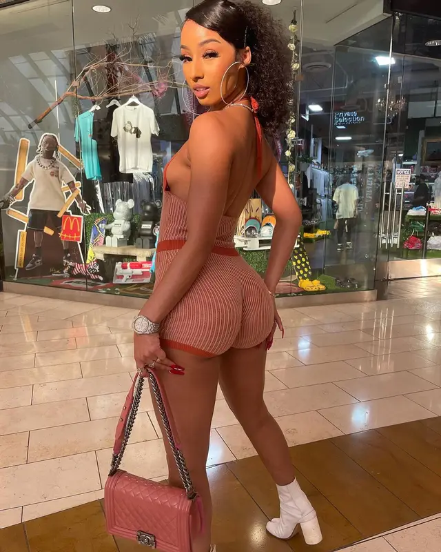 Rubi Rose outfit in Maison Margiela and Chanel, 2021