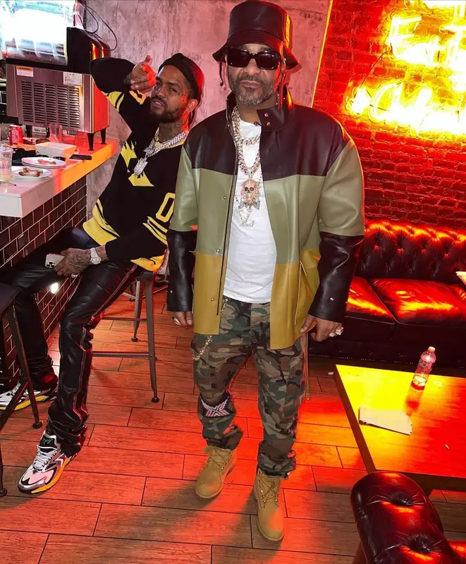 Jim Jones outfit in Purple Brand, 2022