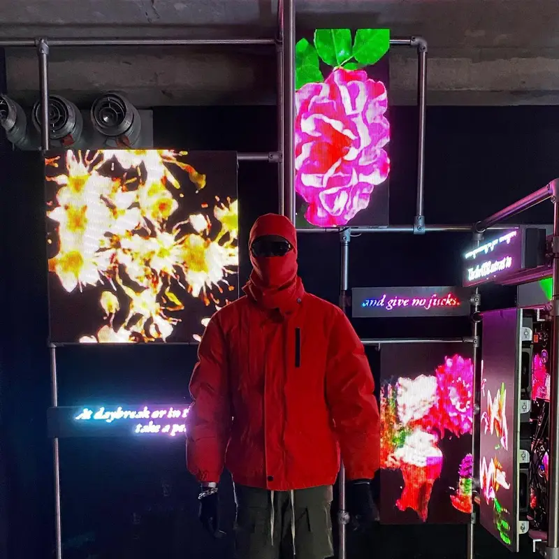 Lancey Foux outfit in A-Cold-Wall* and Rick Owens, 2021