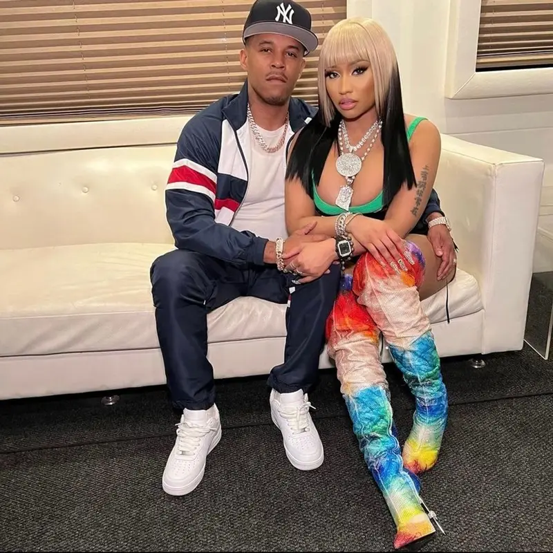Nicki Minaj outfit in Alexander Wang, Philipp Plein, and Agent Provocateur, 2022