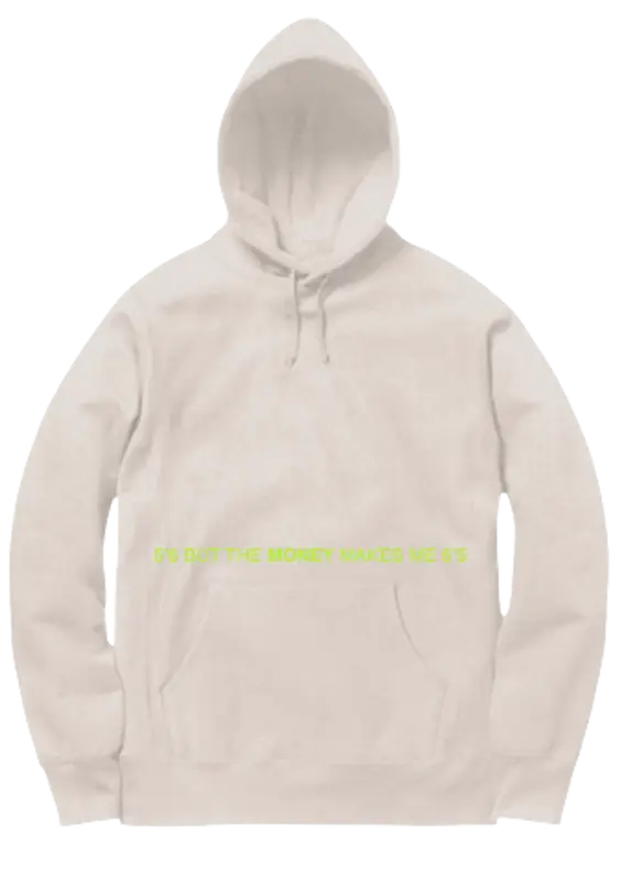 Russ Merch Handsomer Remix Off-White Logo Hoodie $80