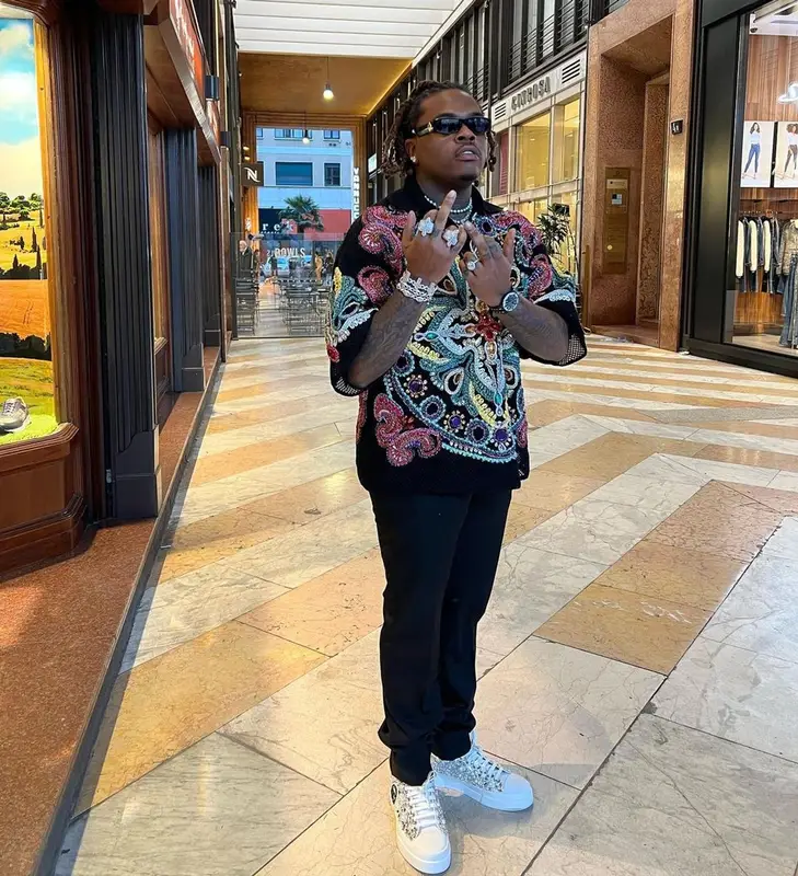Gunna outfit in Dolce & Gabbana and Dior, 2022