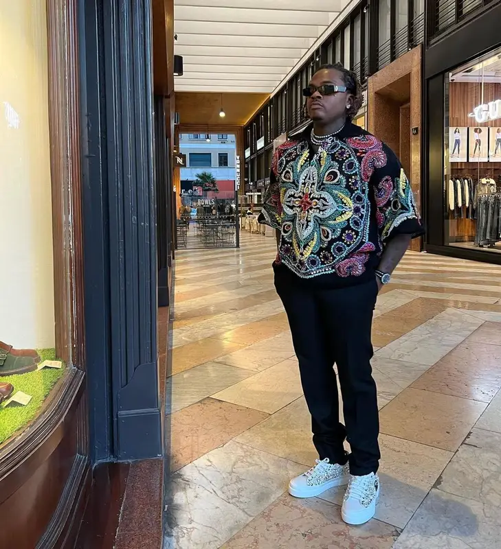 Gunna outfit in Dolce & Gabbana and Dior, 2022