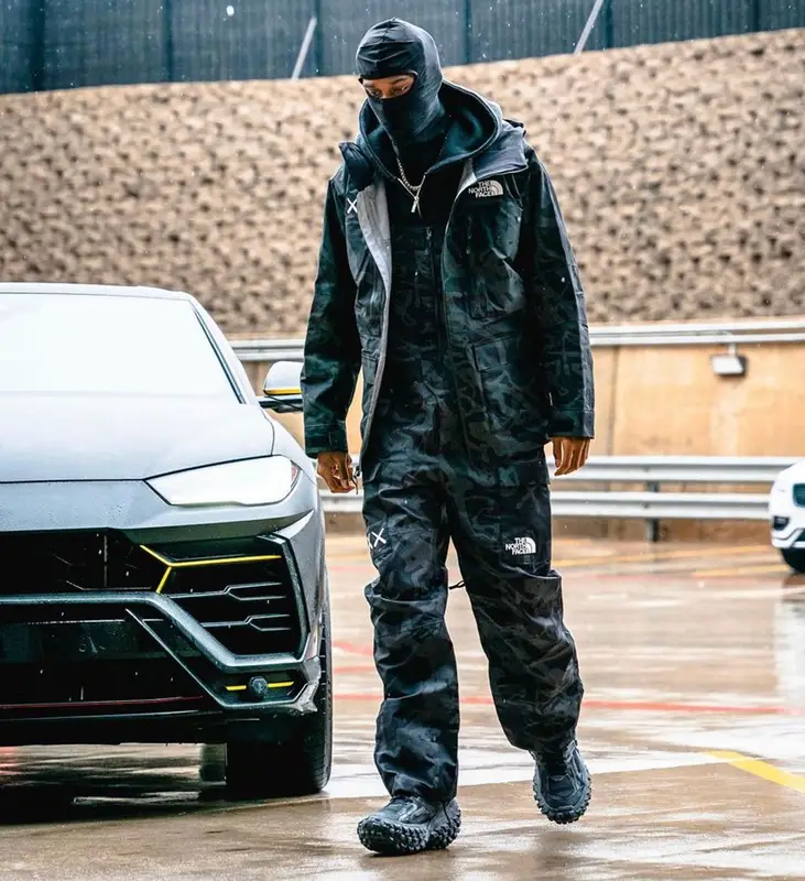 Shai outfit in The North Face, Kaws, and Balenciaga, 2022