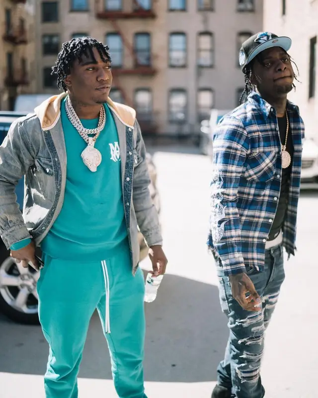 Fredo Bang outfit in Amiri and Nike, 2022