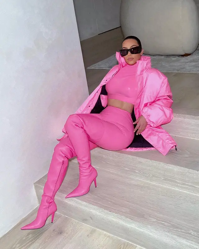 Kim Kardashian outfit in Balenciaga, 2022