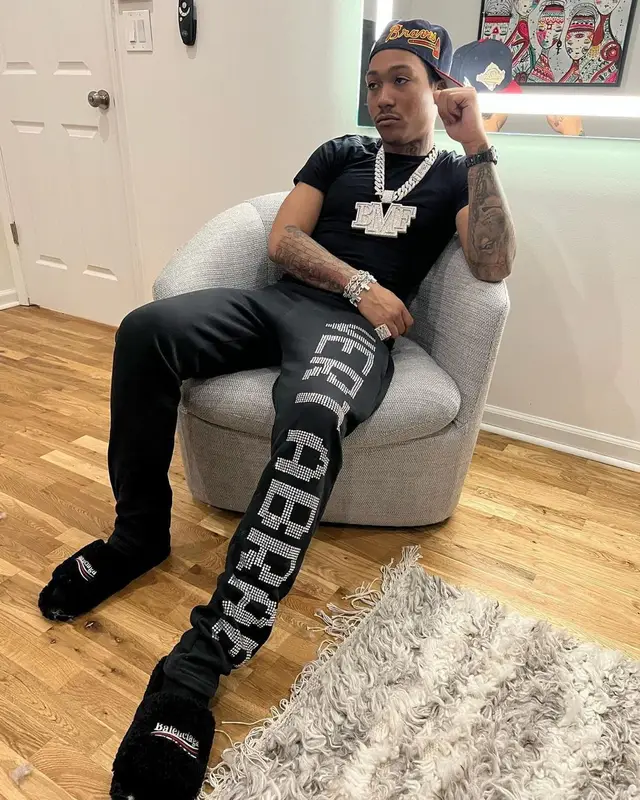Lil Meech outfit in Hanes, Vertabrae, and Balenciaga, 2022