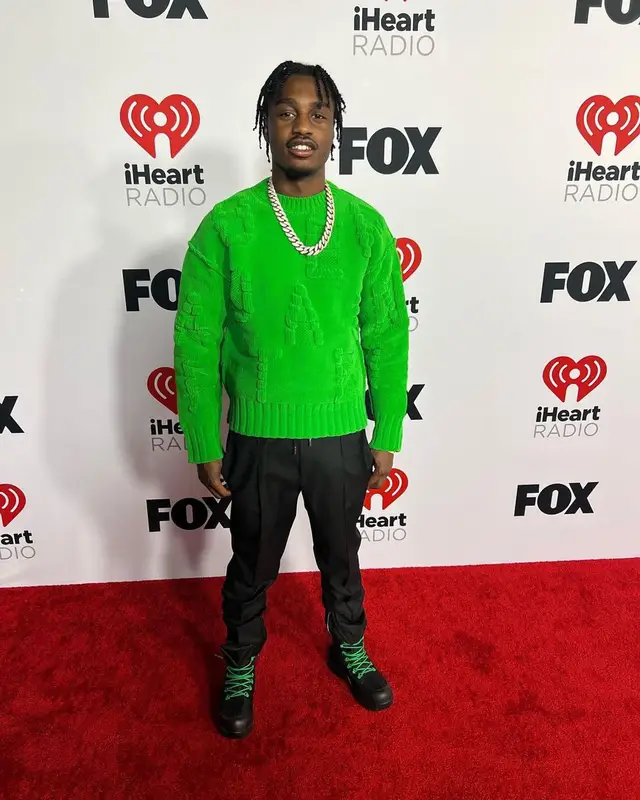 Lil Tjay outfit in Bottega Veneta, 2022