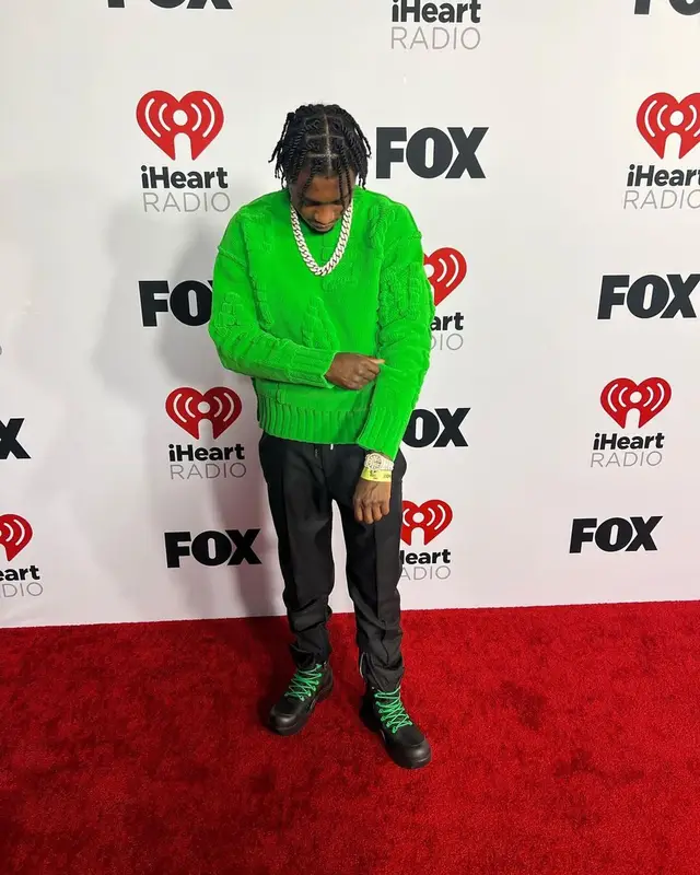 Lil Tjay outfit in Bottega Veneta, 2022