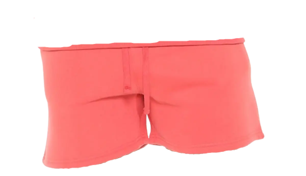 FashionNova Red Always Ready Vintage Fleece Shorts $40