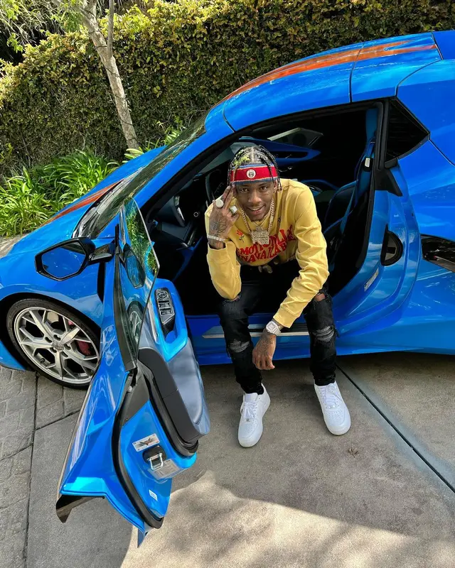 Soulja Boy outfit in Emotionally Unavailable, Amiri, and Nike, 2022