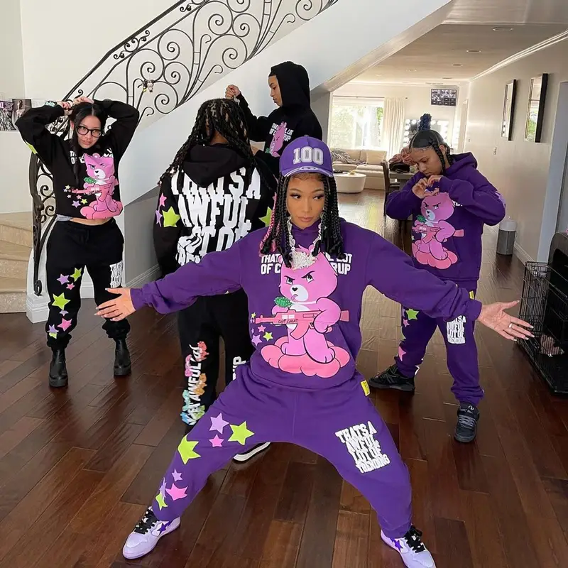 Coi Leray outfit in Awful Lot of Cough Syrup and Coi Leray Merch, 2022