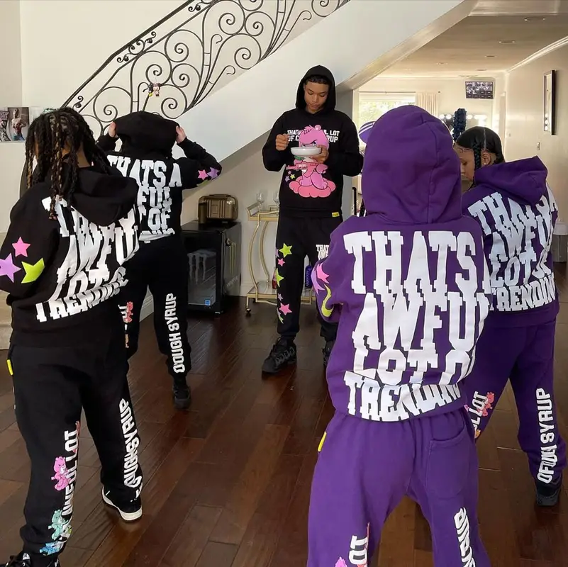 Coi Leray outfit in Awful Lot of Cough Syrup and Coi Leray Merch, 2022