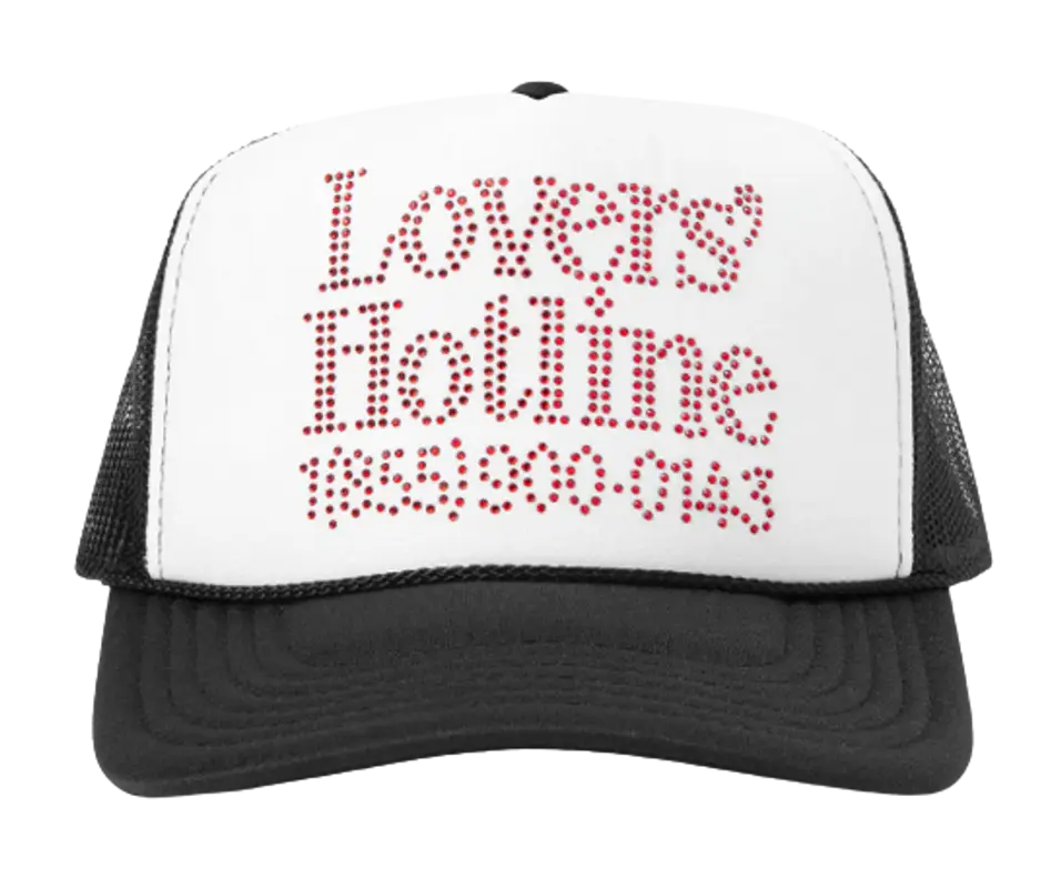Market Rhinestone Trucker Hat $45
