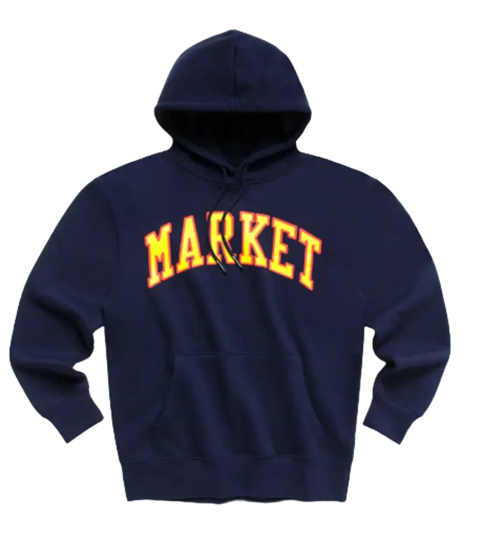 Market Arc Puff Print Hoodie $90