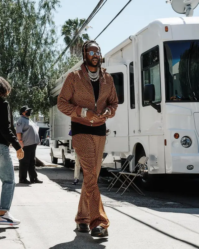 2 Chainz outfit in Marni, Vlone, and Nike, 2022