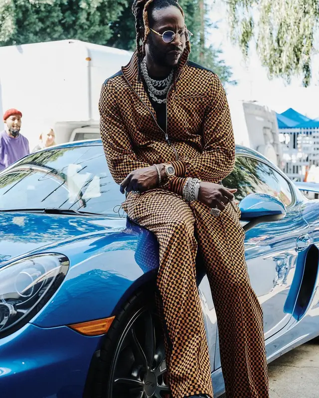 2 Chainz outfit in Marni, Vlone, and Nike, 2022