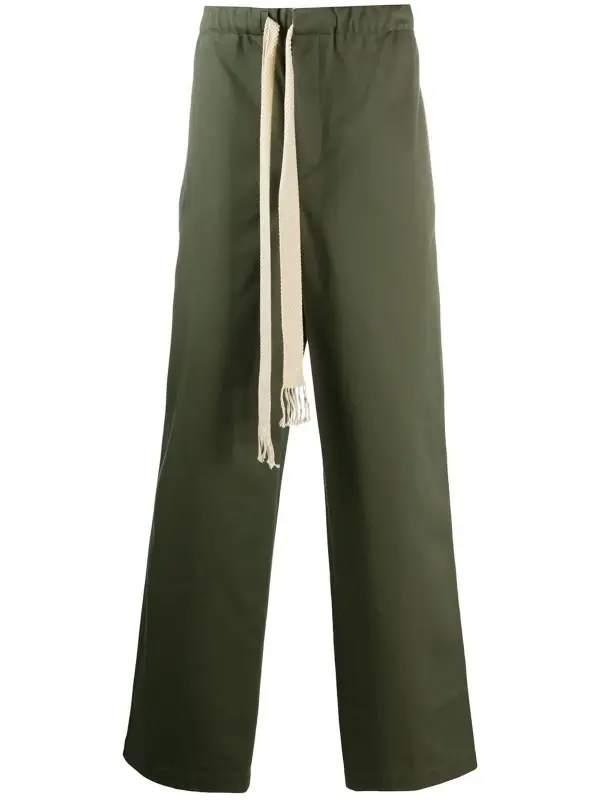 Loewe Khaki Drawstring Pants $480