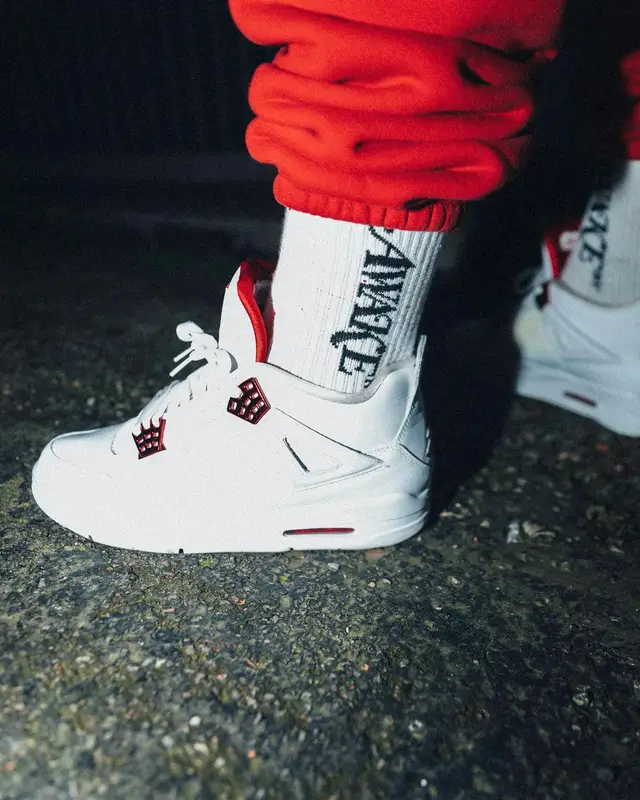 M Huncho outfit in Cherry, Jordan, and Awake NY, 2022