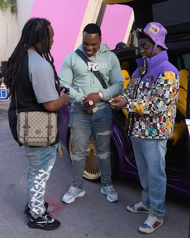 BandMan Kevo outfit in Dior and Amiri, 2022
