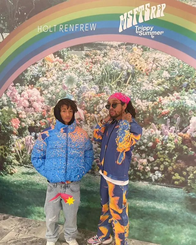 Jaden Smith outfit in MSFTSrep, New Balance, and Jaden Smith Merch, 2022