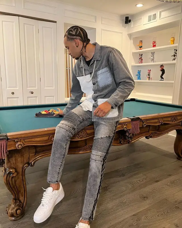 Amari Bailey outfit in FashionNova and Nike, 2022