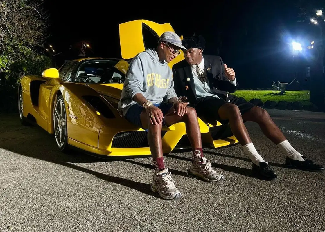 Pharrell Williams outfit in Tiffany&Co, Human Made, and Pharrell Williams Merch, 2022