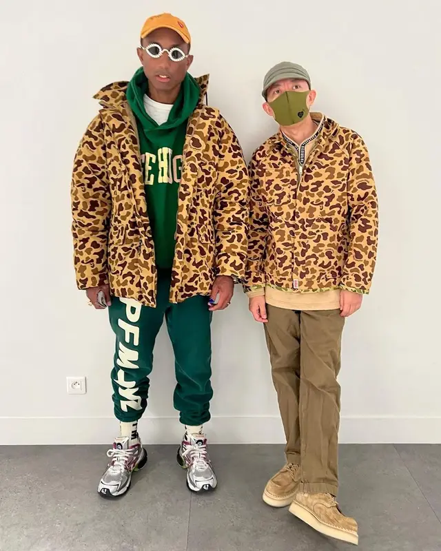Nigo outfit in Human Made, 2022