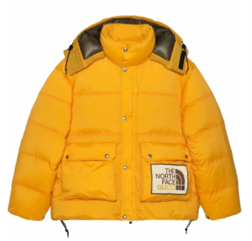 north face mustard coat