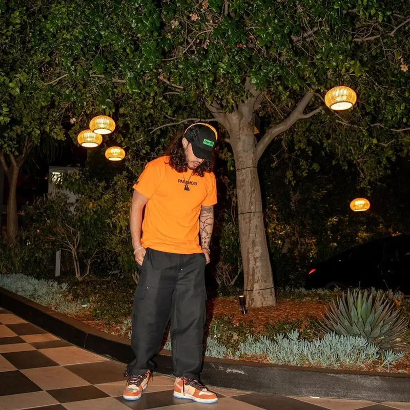 Russ outfit in Anti Social Social Club, Nike, and Heron Preston, 2022