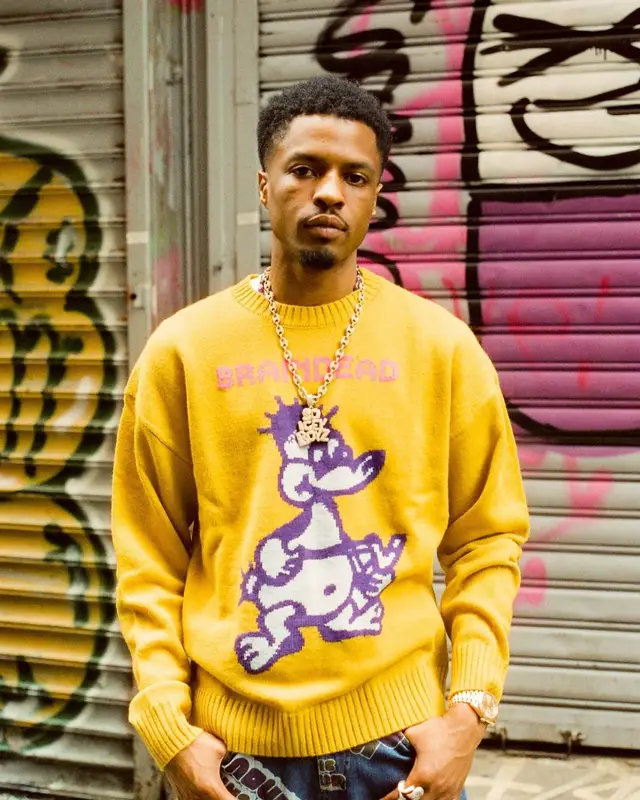 Pierre Bourne outfit in Brain Dead and Hysteric Glamour, 2022