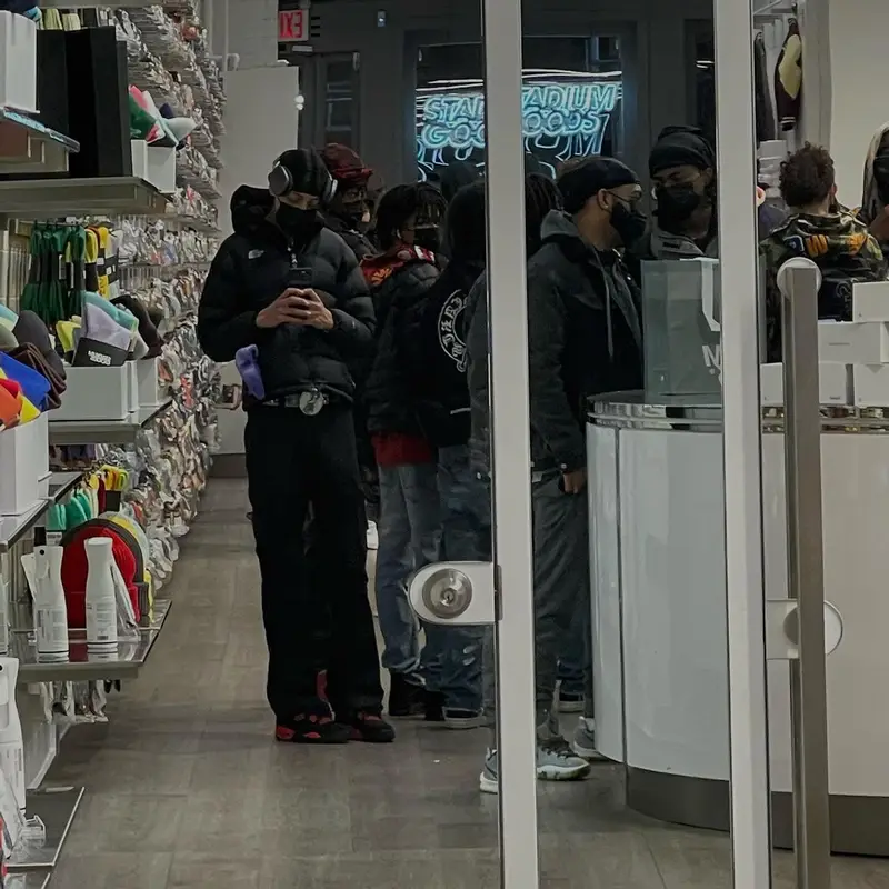 Slump6s outfit in The North Face, B.B. Simon, and Supreme, 2022