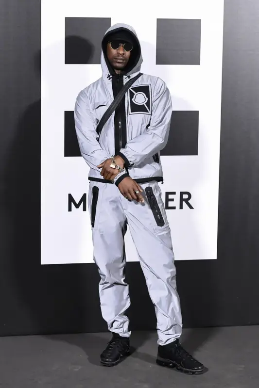 Skepta outfit in Moncler, Nike, and Craig Green, 2018