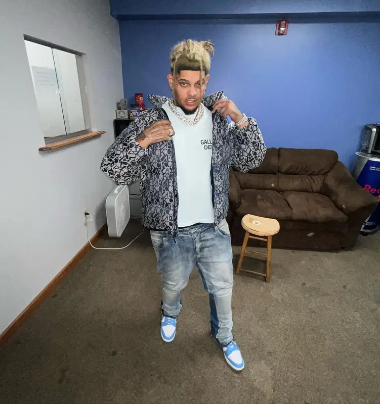 Smokepurpp outfit in Supreme, Gallery Dept., and Nike, 2022